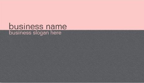 Plain Elegant Simple Light Pink and Chic Grey Stripe Business Cards