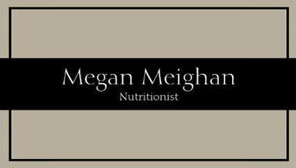 Simple and Classy Beige and Black Nutritionist Business Cards