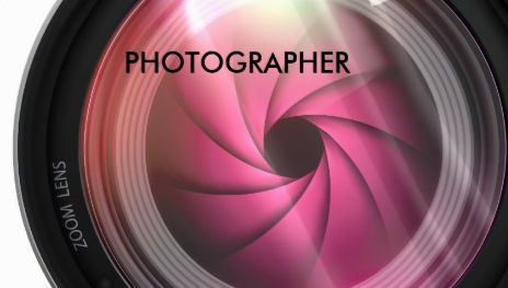 Pink Aperture Camera Lens Professional Photographer Business Cards