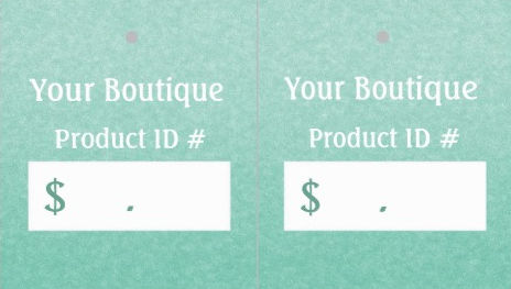 Simple Chic Mint Boutique Retail Sales Hang Tags Made From Business Cards