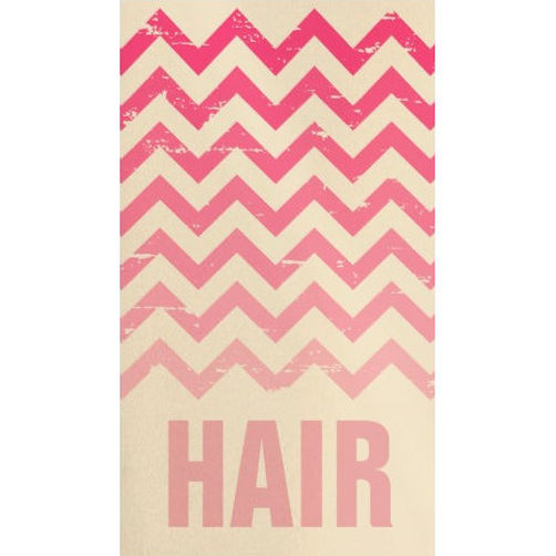 Hair Stylist Cracked Pink Ombre Chevrons Business Cards