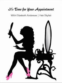 Hair Salon Appointment Reminder Girly Hair Stylist Postcard