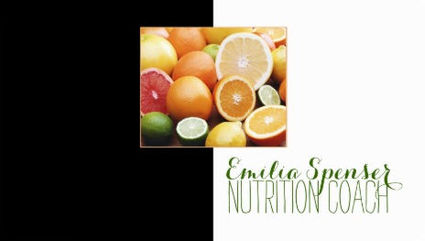 Healthy Life Nutritionist Colorful Citrus Fruit Box Nutrition Coach Business Cards
