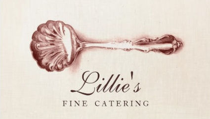 Elegant Fine Catering Personal Chef Vintage Silver Spoon Business Cards