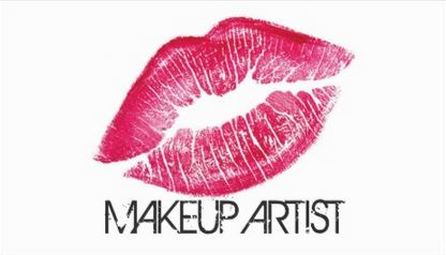 Girly Hot Pink Lipstick Makeup Artist Cosmetology Business Cards 