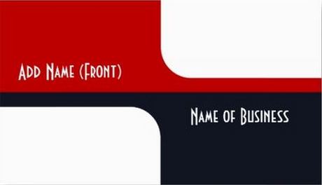 Trendy White Red and Navy Graphic Color Blocks Business Cards