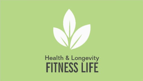 Fresh and Simple Green Health and Longevity Leaves Logo Business Cards