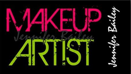 Bold and Bright Pink and Green Graffiti Makeup Artist Business Cards