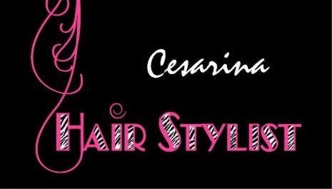 Girly Pink Zebra Hair Stylist Appointment Reminder Business Cards 
