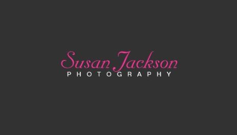 Chic and Simple Pink and Black Photographer Template Business Cards