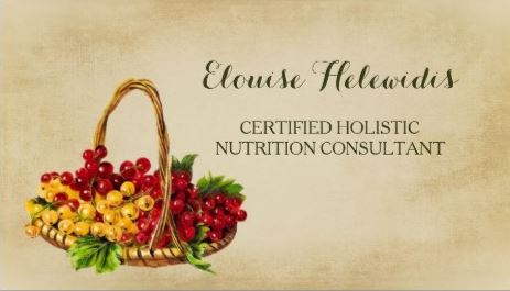 Vintage Holistic Nutrition Consultant Fruit Basket QR Code Business Cards