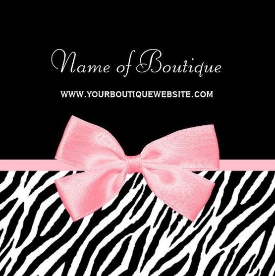 Chic Pink Zebra Boutique Starter Set