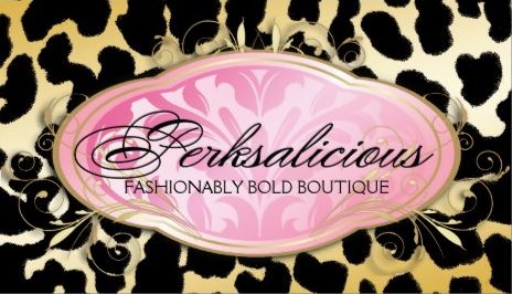 Luxury Pink Damask Boutique Golden Leopard Spots Business Cards