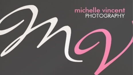 Elegant Pink and Gray Modern Monogram Photography Business Cards