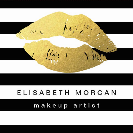 Modern Black and Gold Lips Makeup Artist Set