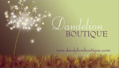 Make a Wish Dandelion Puff Unique Fashion Boutique Business Cards