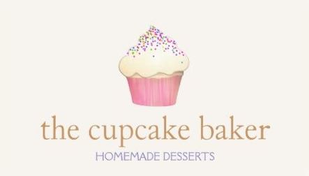 Cute and Simple Pink and Cream Cupcake Bakery Chef Business Cards 