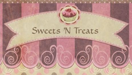 Vintage Taupe and Pink Stripes and Swirls Cupcake Bakery Business Cards