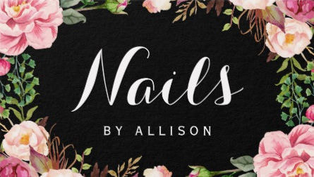 Nails Salon Nail Technician Romantic Floral Wrap Business Cards