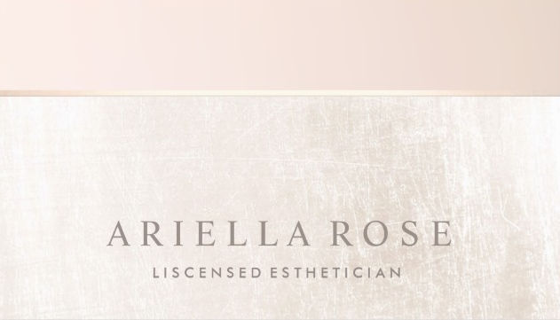 Elegant Day Spa and Salon Blush Pink White Marble Business Cards