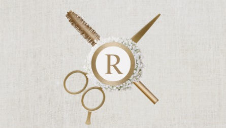Hair and Eyelash Extensions Gold Monogram Elegant Business Cards