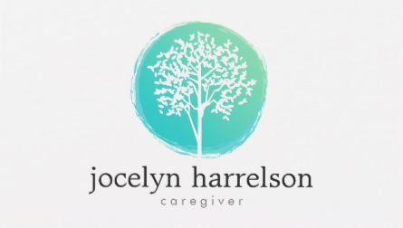 Elegant Simplicity Mint and White Tree of Life Logo Caregiver Business Cards