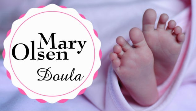Sweet Newborn Baby Feet Pink Blanket Birthing Doula Business Cards
